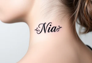 Name Nia tattoo idea