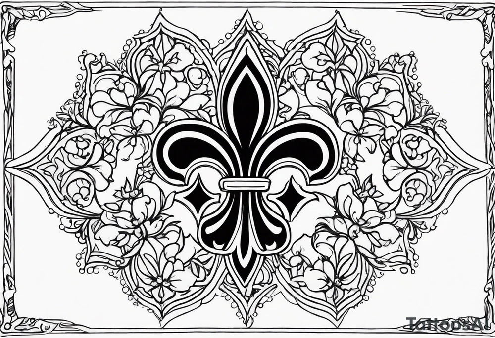 Fleur-de-lis tattoo idea