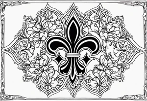 Fleur-de-lis tattoo idea