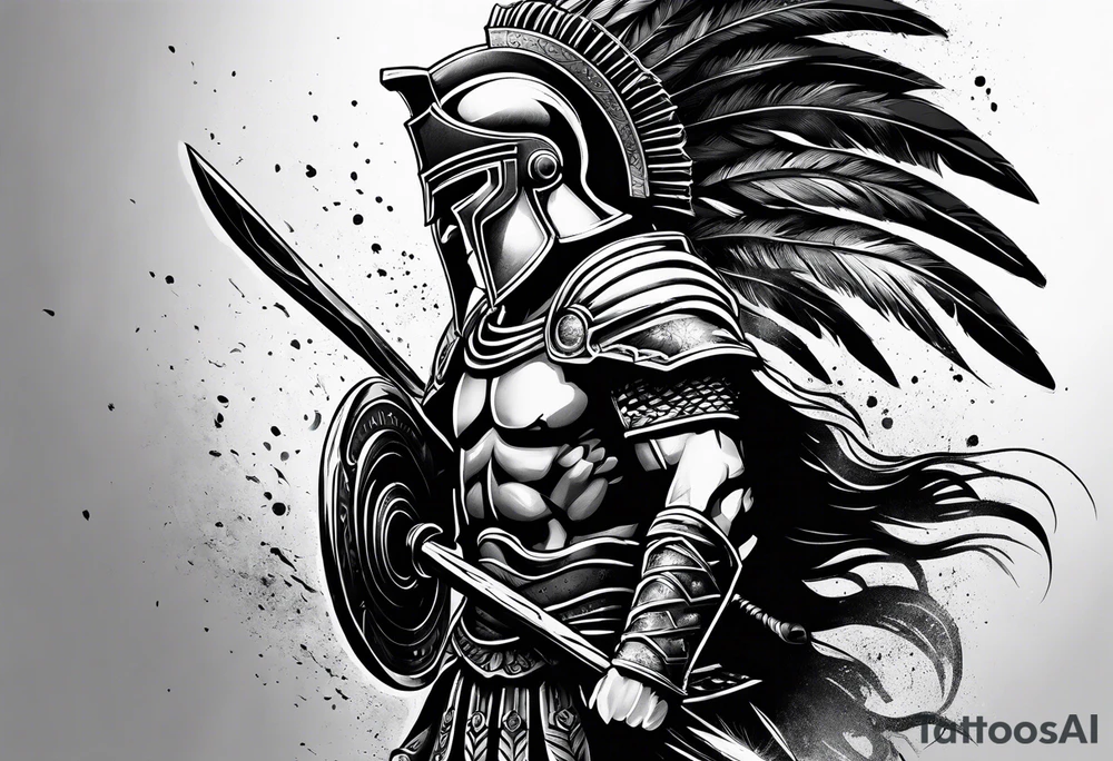 Spartan warriors tattoo idea