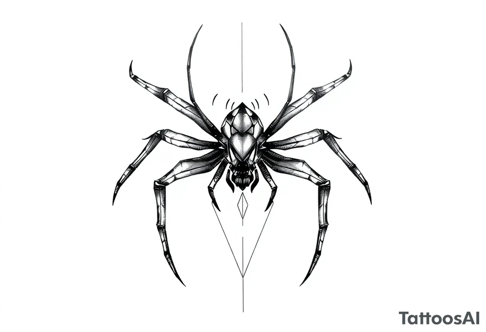 Spider tattoo idea