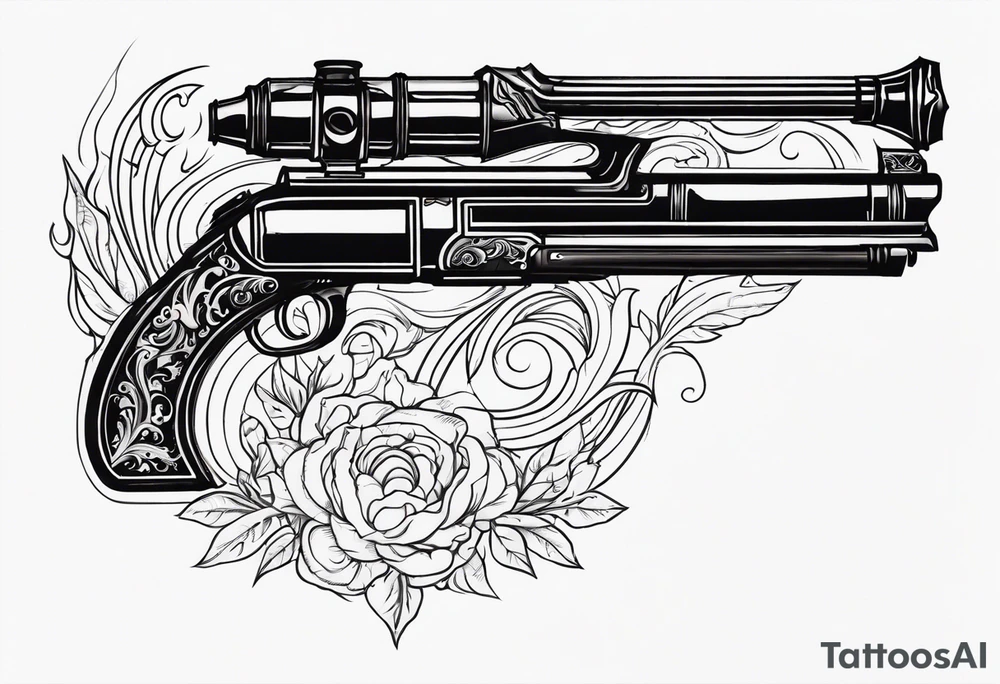 capricorn with a shotgun tattoo idea