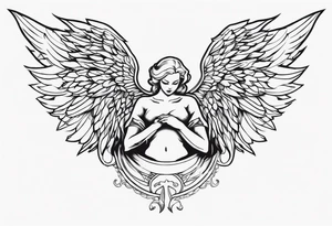 the fallen angel tattoo idea