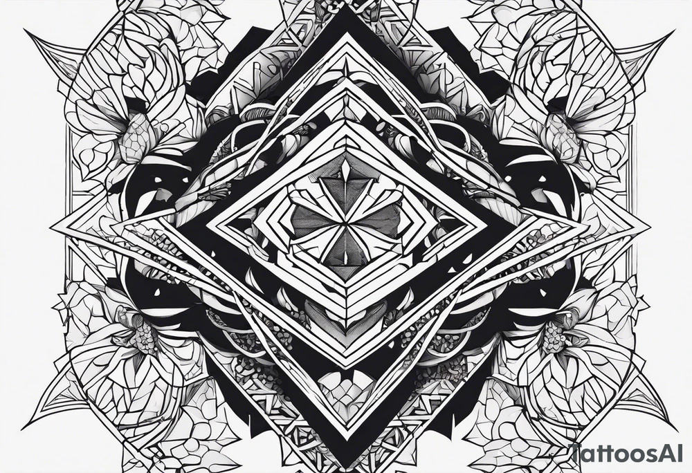 Руна одал с мордами волков на конце tattoo idea