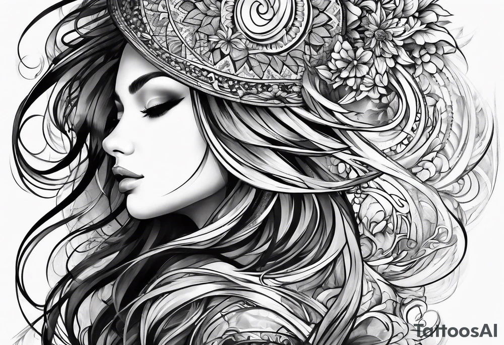 fractal sleeve tattoo tattoo idea
