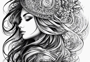 fractal sleeve tattoo tattoo idea