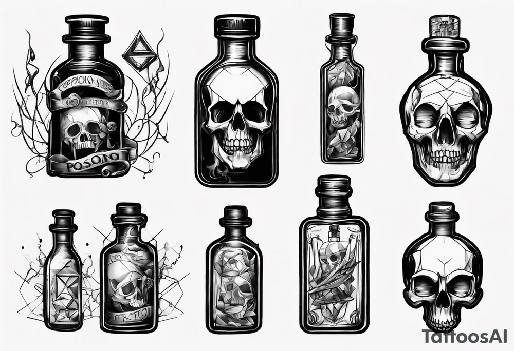 Poison bottle tattoo idea