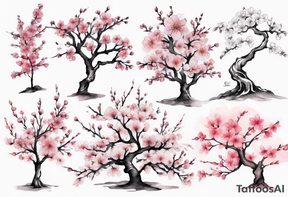 Cherry blossom tree tattoo idea