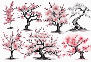 Cherry blossom tree tattoo idea