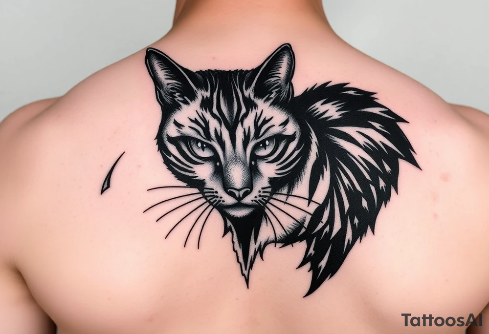 Black Cat tattoo idea
