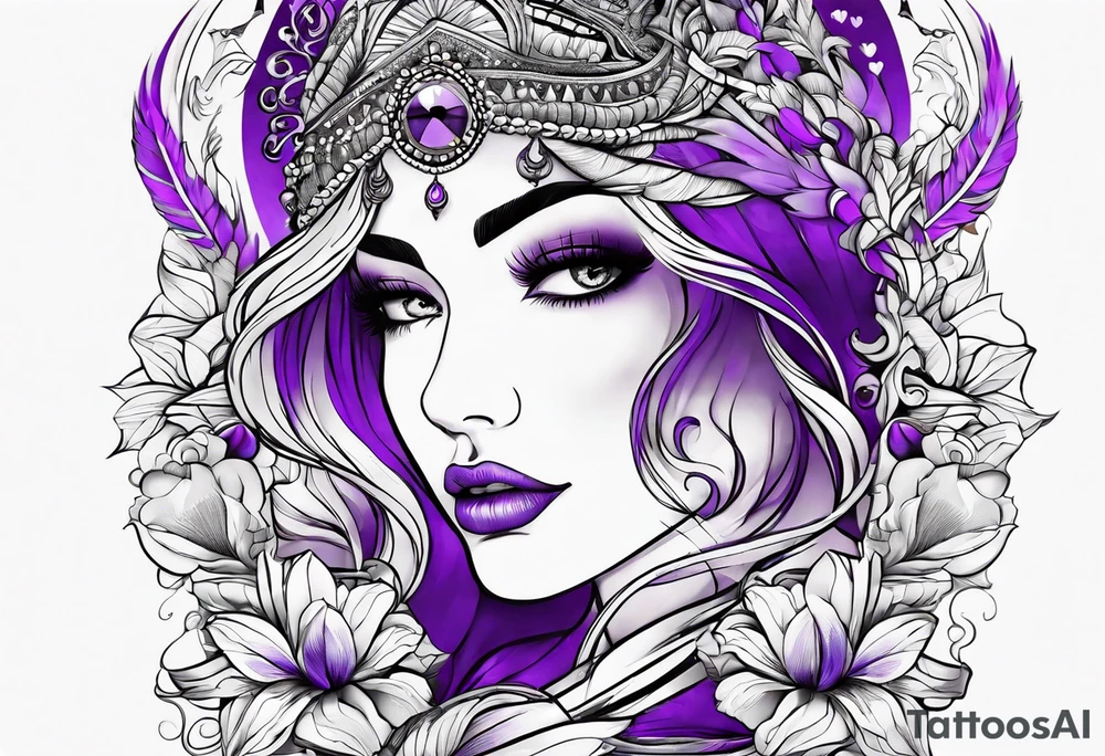 The words- I purple you tattoo idea