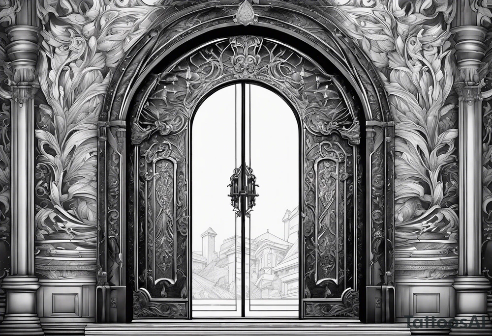 Wizardry, Doors, Weapons, Fantasy tattoo idea