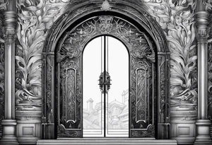 Wizardry, Doors, Weapons, Fantasy tattoo idea