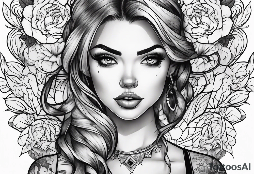 Cartoon tattoo idea