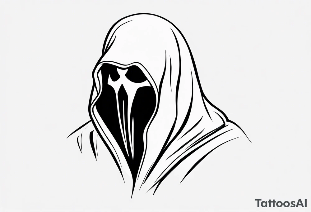 ghostface killer from scream tattoo idea