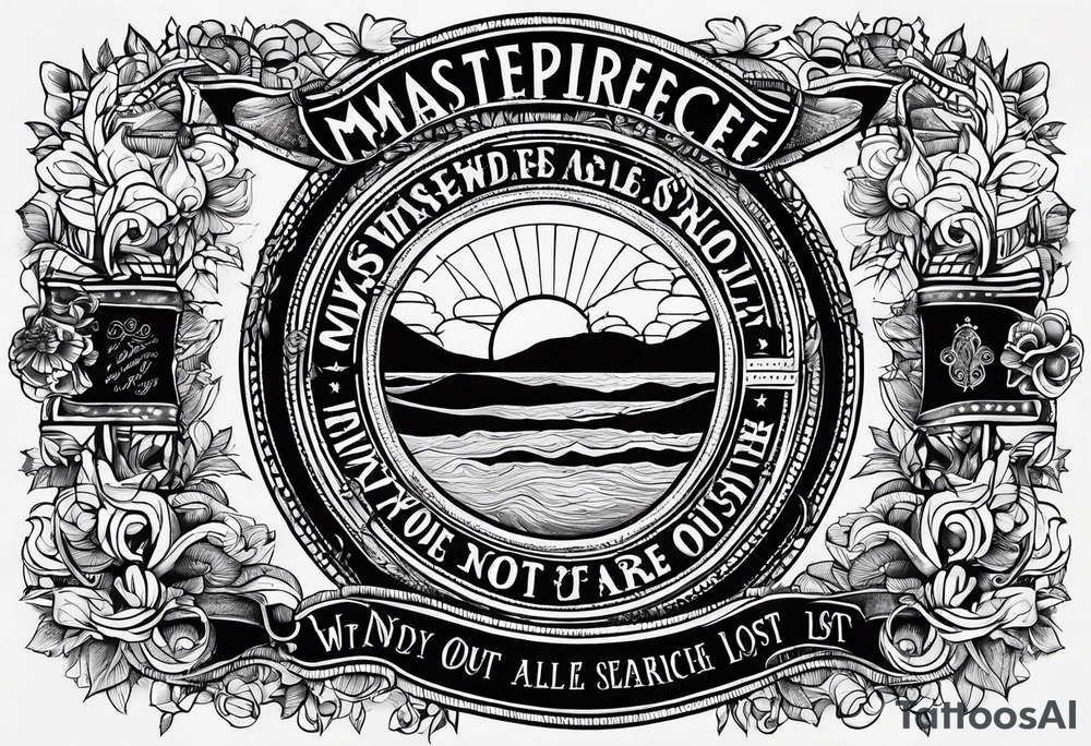 Words saying Not All Those Who Wander Are Lost, They Are Searching For A Way Out tattoo idea