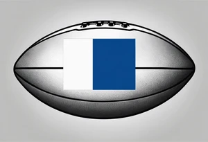 Rugby ball with Finland flag tattoo idea