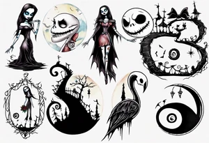 Nightmare before Christmas Sally tattoo idea