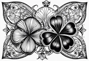 Four leaf clover tattoo idea