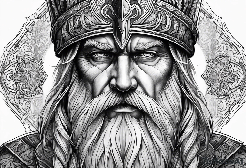 Odin’s face tattoo idea