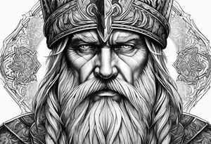 Odin’s face tattoo idea
