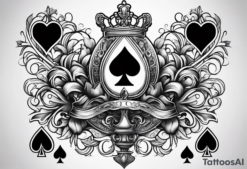 queen of spades tattoo idea