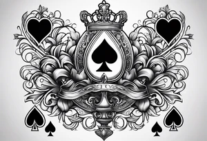 queen of spades tattoo idea