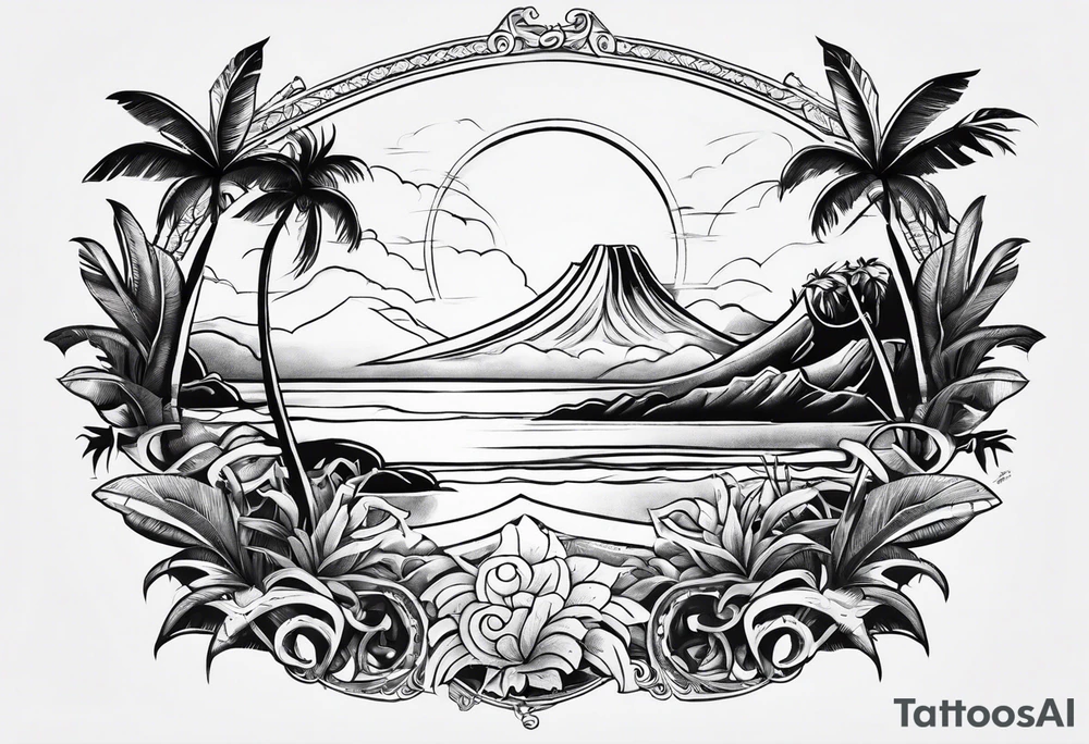mini maui from moana tattoo idea
