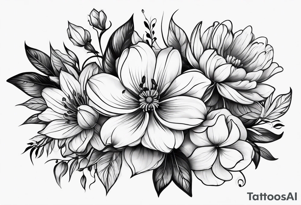 Flowers tattoo idea