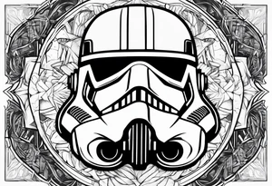 Star wars design including the words 'May the 4th' tattoo idea