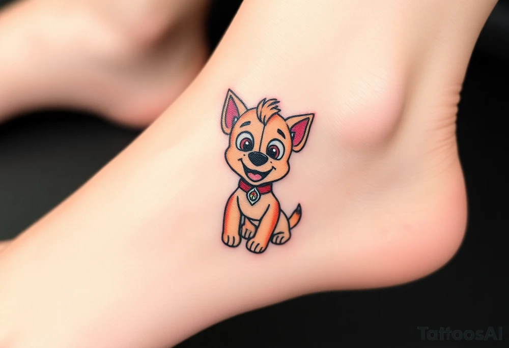 paw patrol tattoo idea