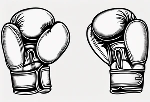 boxing gloves tattoo idea