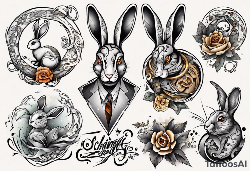 Schlange und Hase tattoo idea
