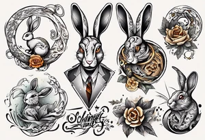 Schlange und Hase tattoo idea
