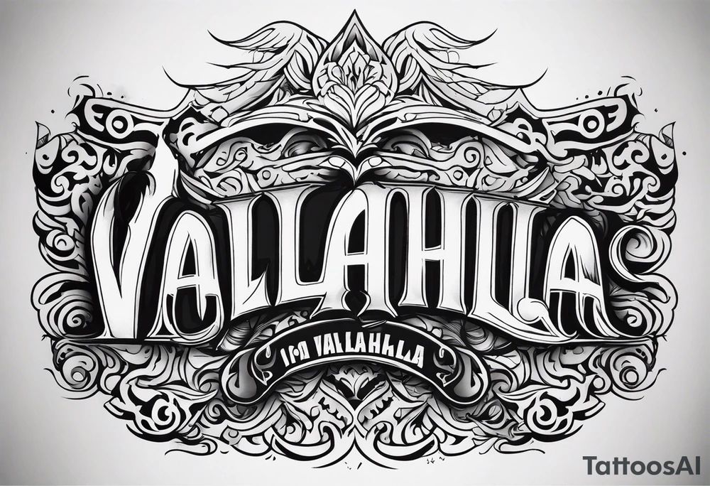 Valhalla mist tattoo idea
