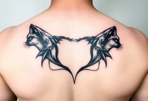 black cat tattoo idea