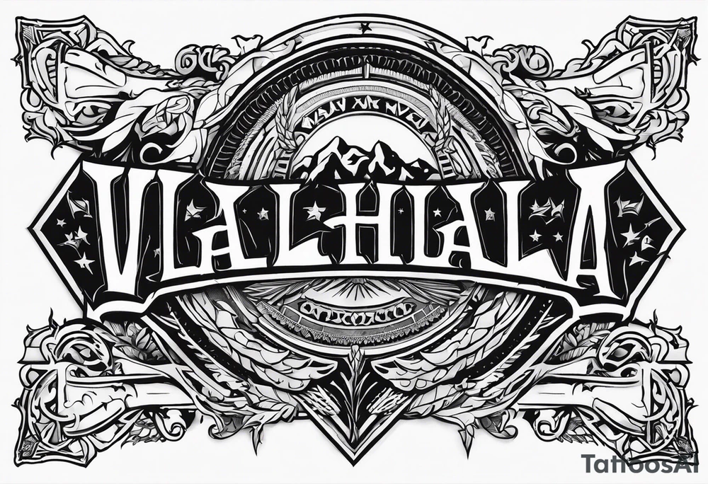 Valhalla military tattoo idea