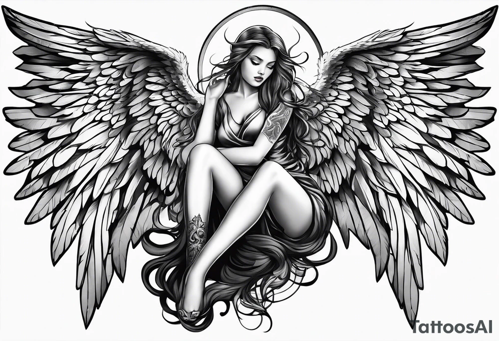 . angel tattoo idea