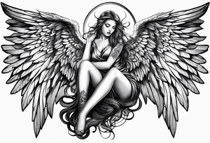 . angel tattoo idea