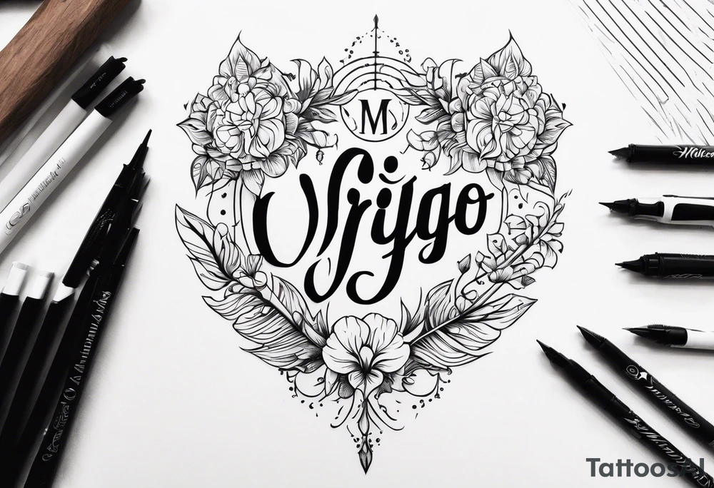 Virgo and Scorpio tattoo idea