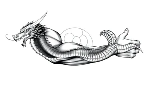 cultura egipcia  y dragón ball tattoo idea