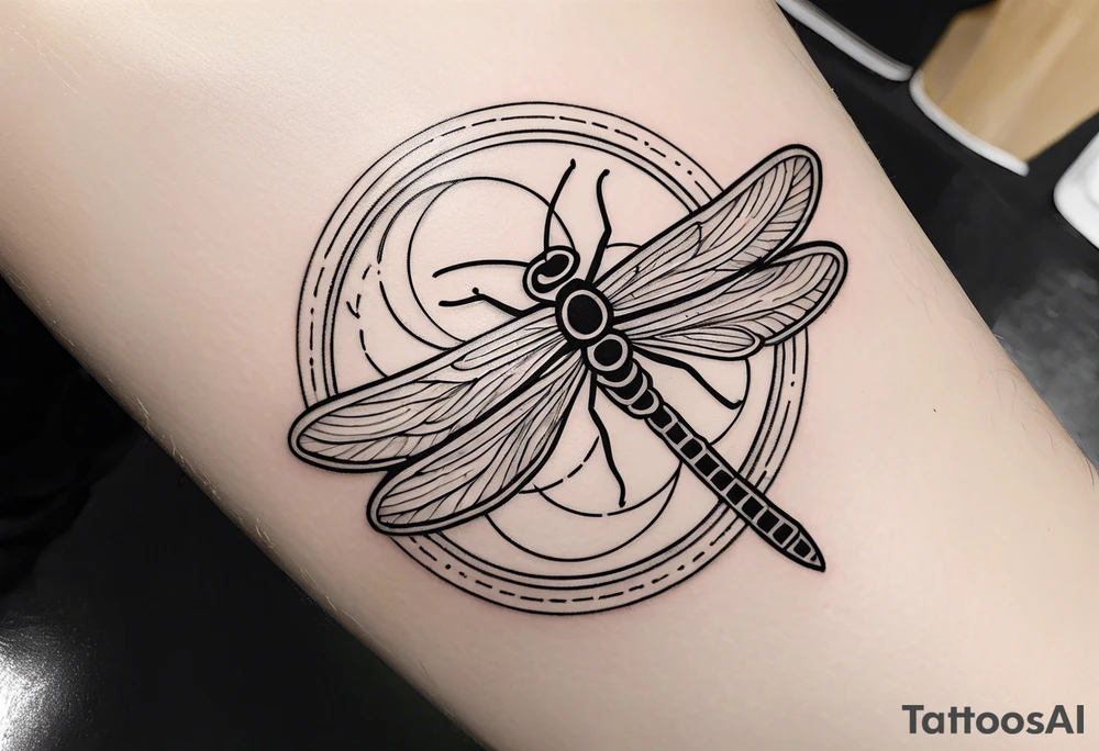 (fine line) cloud and sun with small dragonfly tattoo idea (fine line) cloud and sun with small dragonfly tattoo idea