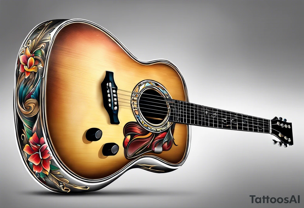 guitar tattoo idea