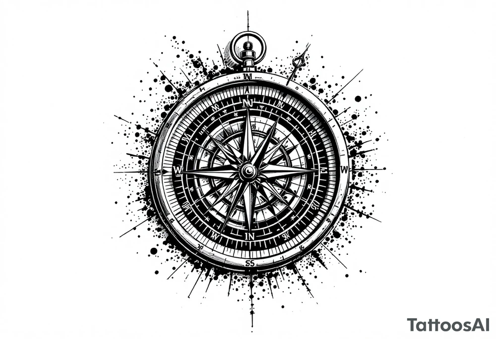 Back of the hand compass with a longitutde at the top of the compass and latitude at the bottom of the compass have some type of reference to africa or nigeria tattoo idea