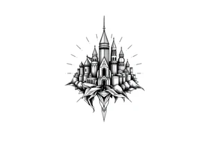 city of 
Atlantis tattoo idea