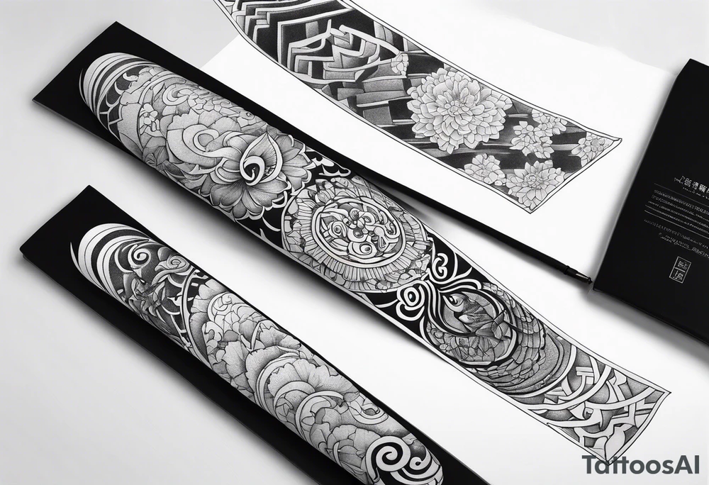 Reincarnation long forearm tattoo tattoo idea
