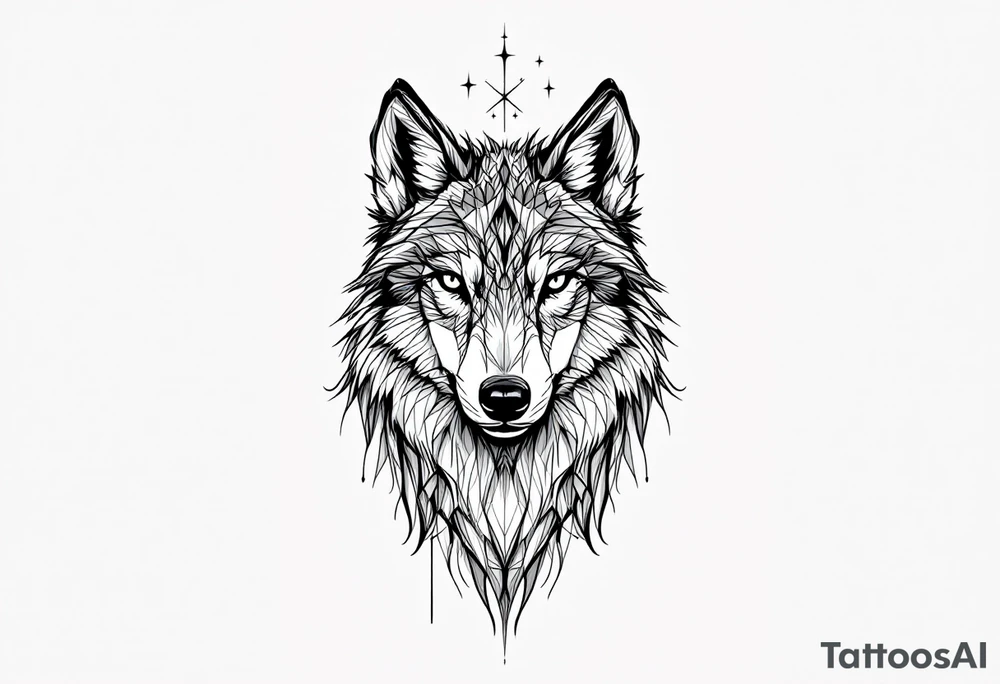 Wolf,deer tattoo idea