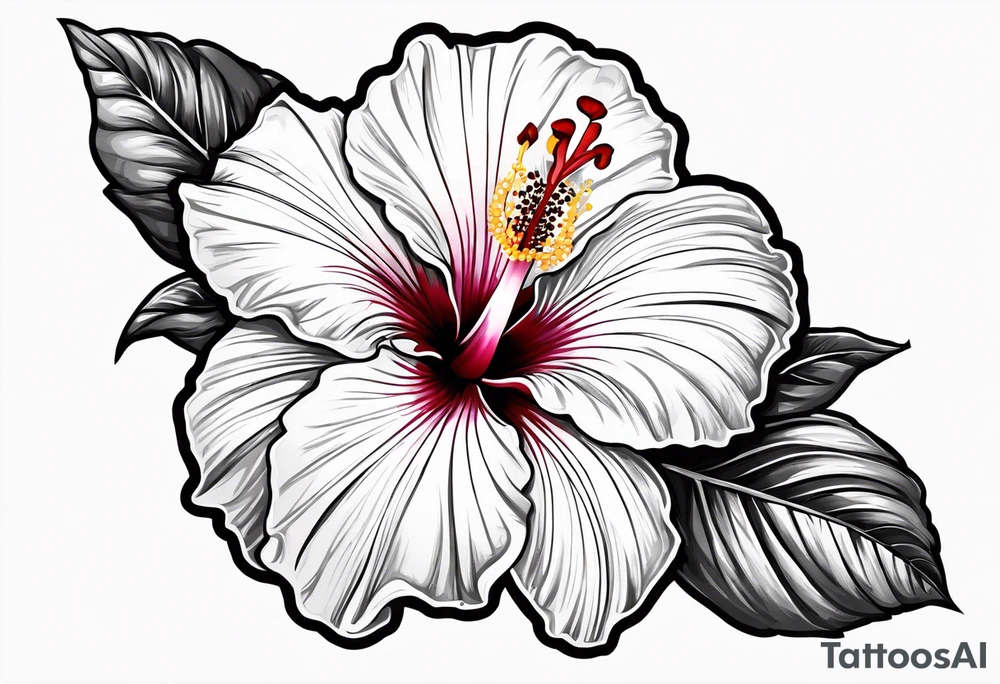 Hibiscus tattoo idea
