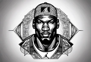 Michael jordan logo tattoo idea