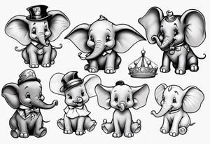 disney dumbo tattoo idea